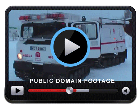 Video of a Command Vehicle operating in the snow