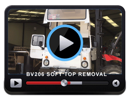 Video of the BV206 soft top havings its hard top removed