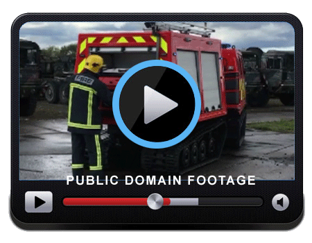 Video of the BV206 Fire Chief showing the vehicle during a small live fire training exercise